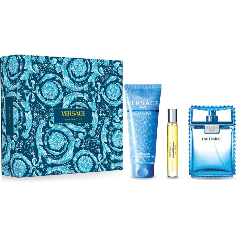Versace Eau Fraiche Set: EDT Spray 100ML + Sg 150ML + EDT Spray 10ML