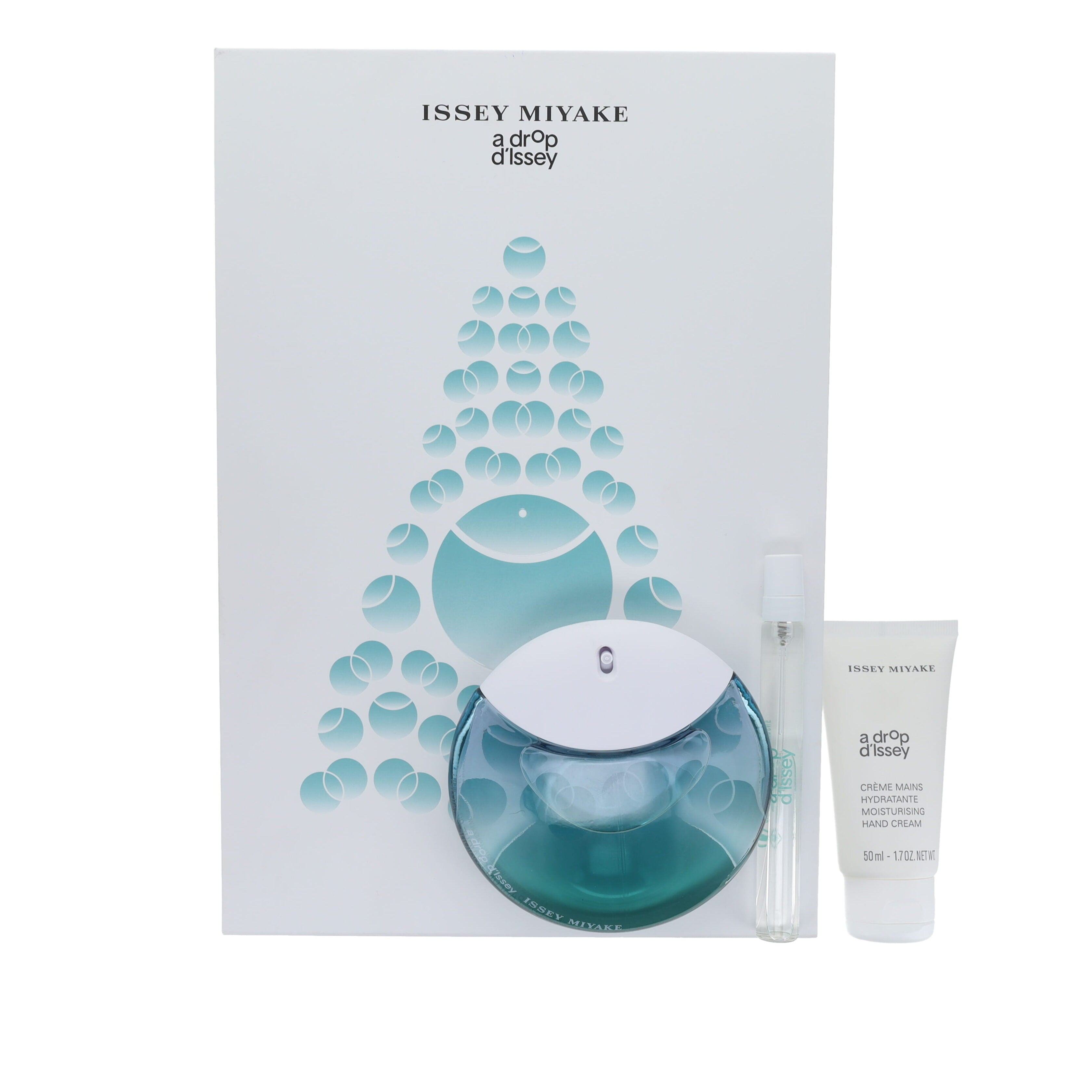 ISSEY MIYAKE A DROP D'ISSEY FRAICHE 90ML EDP,  50ML HAND LOTION AND 10ML EDP