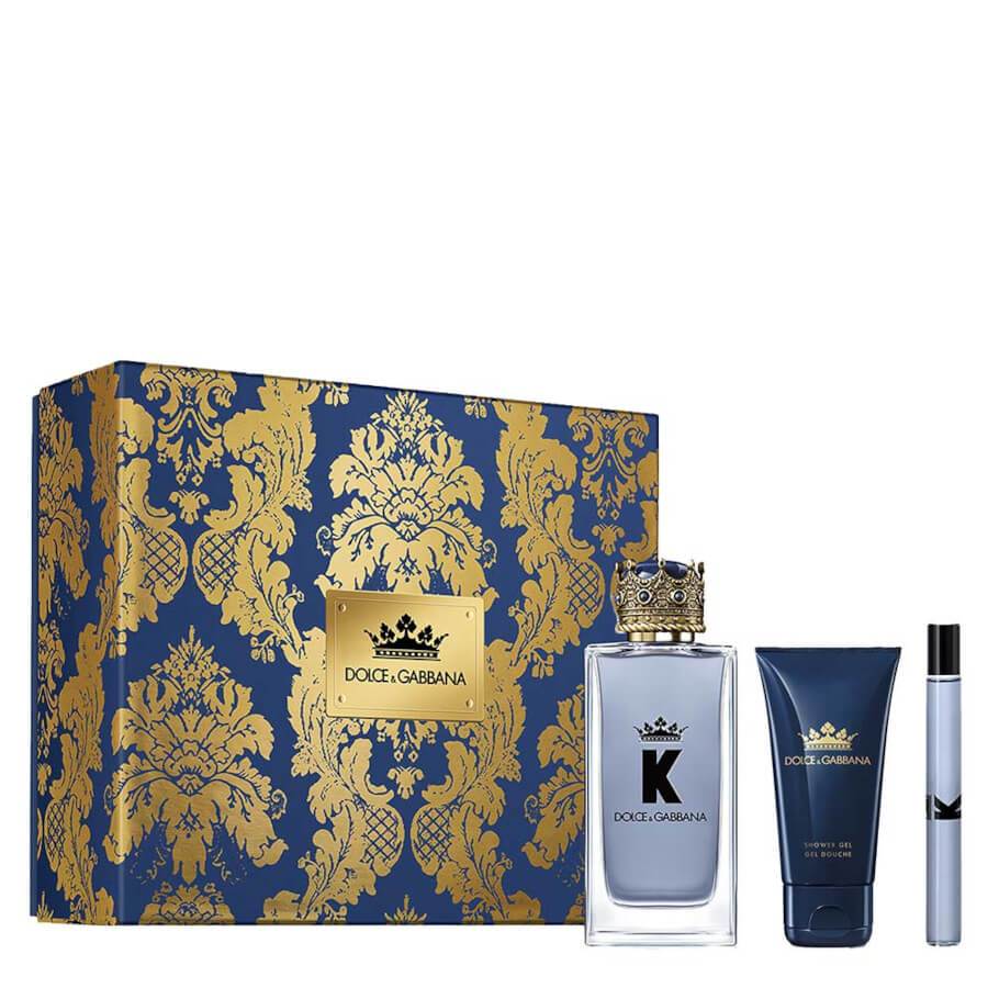 DOLCE K SET: EDT SPRAY 100ML + 10ML + AS BALM 50ML