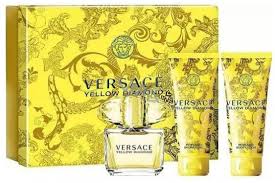 Versace Yellow Diamond Set: EDT Spray 50ML + Sg 50ML+  Body Lotion 50ML