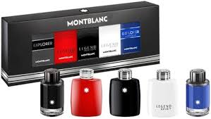 MONTBLANC COFFRET SET: LEGEND EDT 4.5ML + LEGEND BLUE EDP 4.5ML + LEGEND RED EDP 4.5ML + EXPLORER PLATINUM 4.5ML